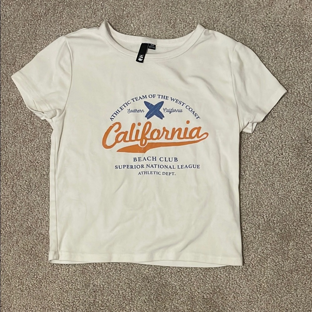 Garage White California Graphic Tee